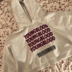 5SOS Youngblood Cropped Hoodie